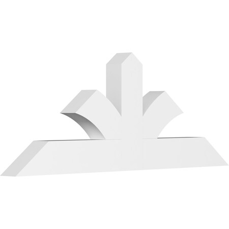 Ekena Millwork Richland Architectural Grade PVC Gable Bracket, 60"W x 22 1/2"H x 4"D x 6"F, 9/12 Pitch GBP060X23X0406RIC00